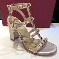 2021 Luxus High Heel Womens 10 cm Sandalen Sommer Strand Sexy Hochzeit 2shoes Größe 35-42