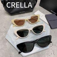 Güneş Gözlüğü Nazik Canavar Erkekler Kadınlar Için 2021 Vintage Tasarımcı Trend Crella UV400 Asetat Kedi Göz Güneş Gözlükleri