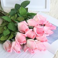 Dekorativa blommor kransar 7 / 10st Fresh Rose Artificial Real Touch Blommor, Heminredningar för Bröllopsfest eller Födelsedag Blomsterdekoration
