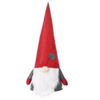 Decorazioni di Natale Forest Man Shape Xmas Tree Topper Party Doll (Cappello grigio)