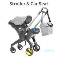 Bebek Arabası 4 in1 Araba Koltuğu 0-2 Yaşında Doğan Taşıma Taşınabilir Puset Sepeti Arabası #
