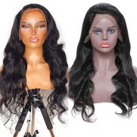 30 32 34 36 inches 4x4 Lace Closure Front Wigs With Frontal ...