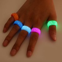 Luminous Glow Ring Glowing In The Dark Jewelry Unisex Decora...
