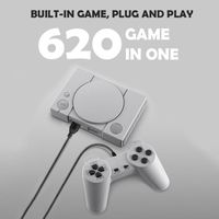 Taşınabilir Oyun Oyuncular 8 Bit Retro TV Video Konsolu ile 2 Gamepad Ile 620 Oyunlarda Yapmak PS1 Tak ve Oyun için El Oyuncu