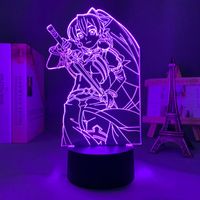 夜のライト3D LEDライトアニメ刀アートオンラインリーファフィギュアナイトライト誕生日ギフトルームランプマンガサプ