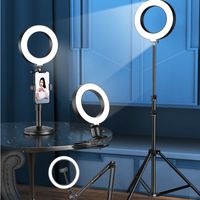 Lighting Selfie Ring Light Photography Led Rim Of Lamp With Mobile Holder Support Tripod Stand Ringlight for Live Video Streaming