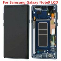 Schermo Pannelli LCD di grado A +++ per Samsung Galaxy Nota 9 Touch Display Riparazione dei telefoni rotti Digitizer Reapcement Assembly con cornice