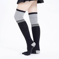 Kadın Çorap Uzun Jakarlı Backless Kaynaklar Pamuk Nefes Yumuşak Stil Meslek Silika Jel Çapur 5 Kadınlar için 5 Parmaklar C0YJ