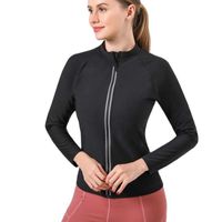 Kadınlar Sıcak Ter Kilo Kaybı Gömlek Vücut Şekillendirici Zayıflama Sauna Ceket Takım Elbise Egzersiz Uzun Kollu Eğitim Giysileri Yağ Yakma Q0819 Tops