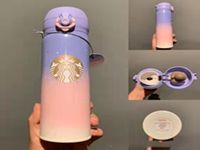 Koffie Reizen Mok 400ml Starbucks Fles Tumbler Vacuüm Bounce Thermos Rvs Waterfles Dubbele Muurisolatie Auto Bier Business Gift Cup