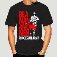 Erkek T-Shirt Japon Anime Kostümleri Rhodesian Ordusu T-Shirt - Erkekler Arasında Bir Adam Oldu Rhodesia T Gömlek Yaz Erkek Hip Hop Streetwear