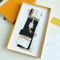 22SS 22style 120*9cm Fashion Brand Desinger Letters Bowknot Bag Scraf Scarves High Quality Accessories Silk Handle Wraps Wallet Purse Handbag Shoulder Tote Luggage