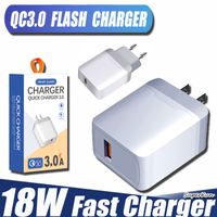 18 W Hızlı USB Şarj Hızlı Şarj AB ABD Takma Adaptörü Akıllı Telefon için QC 3.0 ile