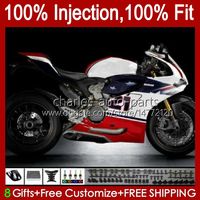 Injectie Mold Backings voor Ducati Panigale 899 1199 S R 899S 1199S Rood Wit 12 13 14 15 16 Carrosserie 44NO.59 899R 1199R 2012 2013 2014 2015 2016 899-1199 12-16 OEM BOD