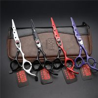 6.0 inch hairdressing scissors hair clipper set hairdresser equipment tools high quality Choose227w
