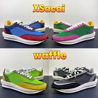 Più nuovo Xsacai ld waffle scarpe da corsa triple nero nylon in nylon grigio blu verde multi giallo rosso viola mens formatori donne sneakers US 5.5-11