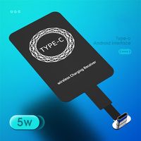 Lightweight Wireless Charger Adapter Qi Wireless Charging Receiver For Samsung Huawei Xiaomi Universal Micro USB Type C358j