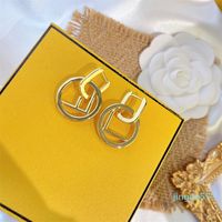 Fashion Ear Studs Luxury Women Dangle Jewelry Designer Stud Earring Womens Letter Earrings Golden Retro Eardrop Mens Wedding