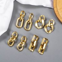 Mode Chaîne Golden Charm Charme Quatre Styles Chaînes Design Boucles d'oreilles en acrylique avec Couleurs Doying 4 Facultatif Grossiste
