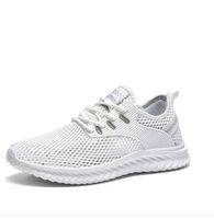 TEE314 Outdoor Sport Shoes Men Lightweight Runner Sneakers Mesh Breathable Woven Mesher Lace Up Jogging Walking