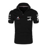 Мужские Полос Летний Формула Один гонщик Alonso F1 Alpine Team Racing Фанаты Логотип с короткими рукавами Мужчины / Женские Рубашки Негабаритные футболки