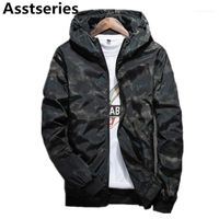 Asstseries Spring Autumn Mens Casual Camouflage Hoodie Jacket Men Waterproof Clothes Men's Windbreaker Coat Male Outwear 4XL1