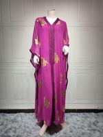 Odzież Etniczna 2022 Styl Classic Africa Dashiki Moda Luźna Długa Sukienka Afrykańska Ubrania Muzułmańska Abaya Dresses dla kobiet