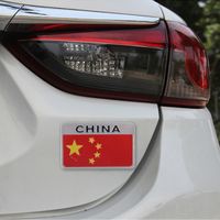 wtyd for stickers China Flag Style Metal Car Sticker