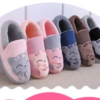 Hot Six Colors Interior Soft Cotton Bottom Slippers House Sl...