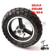Motorcycle Wheels & Tires 10 Inch Pneumatic Wheel 10x3.0 "255x80" Tire Inner Tube And Alloy Disc Brake Rim Suitable For Electric S