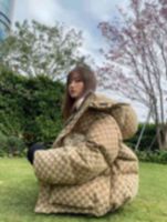 21ss Erkek Tasarımcılar Ceketler Co-Branding Aşağı Parkas Kapüşonlu G Çift Mektuplar Nakış Jakarlı Giysi Standı Yaka Bayan Palto Giyim