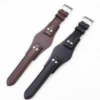 22mm Black Brown Genuine Genuine Leather Watch Strap para CH2564 CH2565 CH2891CH3051 Bandeja de pulseira de pulseira Bandas de correia de pulseira