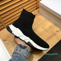 2022 scarpe da calzino casual oversize comfort suola da donna piattaforma da donna addestratore in pelle hommes glitter nera a maglia