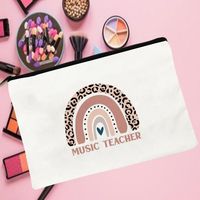 Cosmetic Bags & Cases Women Music Teacher Printed Make Up Bag Fashion Cosmetics Organizer For Travel Colorful Storage Lady