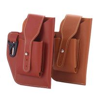 Fashion Fanny Men's Waist Bag Men PU Leather Belt Bum Leg Hip Packs Male Cell Phone Case Key Holder Outdoor Casual Pouch