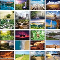 Kartpostal 32 Doğal Temalar Hediye Kartı ile Farklı
