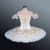 AP176 English cream sleeping beauty ballet- tutu Plain White ...
