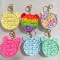 Rainbow Push Bubble Coin Purse Sensory Fidget Toys Party Fav...