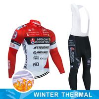 Inverno 2021 androni giocattoli equipe ciclismo roupas bicicleta desgaste calças conjunto Ropa ciclismo homens térmico lã longa ciclismo jersey
