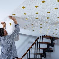 Wallpapers Roof Ceiling Decoration Wallpaper 3D Stereo Wall ...