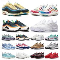 2021 running shoes mens women Triple White black Tie Dye Silver Bullet Sean Wotherspoon South Beach outdoor sports shoes fashion