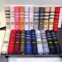 2022 Winter Unisex Top 100% Cashmere Scarf Classic Check Scarfs Women Men Pashmina Luxury Shawls and Scarves