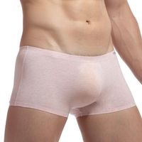 Underpants Sexy Homens Marca XXXL Modal Low Cintura Boxer Bolsa Calções Homewear Cueca Troncos Algodão Confortável Calcinha Masculina