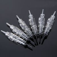 Top 100pcs 600D-G Permanent Makeup needles 1RL 7mm Eyebrow Makeup Lip Needle For Nou Rotary Machine Pen Kits