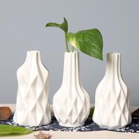 Vases en céramique créatif Vase blanc vase moderne décoration minimaliste arrangement floral séché à la maison