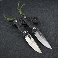 Special offer!New M390 Steel German Boll Force No. 2 Tactical Knife M390 Steel Inlaid Carbon Fiber Sharp Blade G10 Handle Pocket EDC Tool