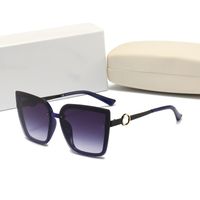 Modedesigner Sonnenbrillen für Frauen Sommer Katze Augen Stil Anti-Ultraviolett Luxus Retro Platte Oval Full Frame Mode Brillen Zufallskiste