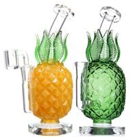 7. 8 inch pineapple style glass hookah with 14mm joint