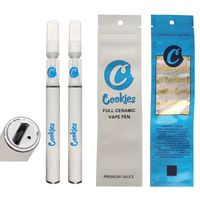 Kekse Vapes Stiftkartuschen volle keramische Einweg-E-Zigaretten 0.5ml Snap auf Mundstück 290mAh Akku Bleifreie Patrone mit Verpackungsbeutel