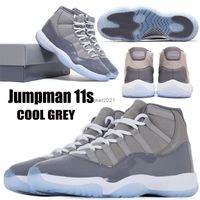 11 11S Jumpman Basketballschuhe Coole Grey High Sneakers Herren Womens Designer Trainer Neue Modeschuh mit Keychain Tag Größe
